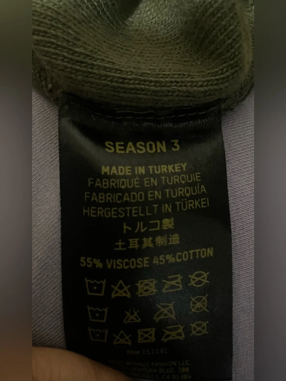 Yeezy Season 3 Green Crewneck